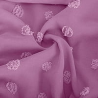 Női Ujjatlan Chiffon hivatalos ruha Bodycon egyszínű elegáns fél hosszú ruhák lila Méret L