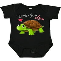 Inktastic Turtle-ly Szerelmes-aranyos Valentin teknős ajándék kisfiú vagy kislány Body