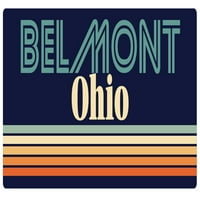 Belmont Ohio Hűtőmágnes Retro Design