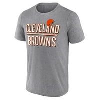 Férfi fanatikusok márkás Heathered szürke Cleveland Browns kör a póló