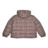 Pink Platinum Girls gepárd-nyomtatott puffer kabát ajándékkal, vásárlással, méret 4-16