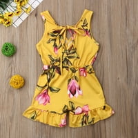 Thefound Nyári Kisgyermek Baba Gyerekek Lányok Virágos Romper Body Jumpsuit Ruhák Ruhák