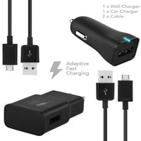 Ixir Motorola Moto G Turbo Edition Charger Micro USB 2. Kábelkészlet by Ixir {Wall Charger + Car Charger + 2Cable}