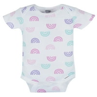 Onesies márka Baby Girl Rövid ujjú Onesies Body, 8-csomag, Méretek újszülött-12m