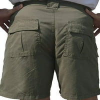Avamo férfi nyári Rövid nadrág Elasztikus derék strand nadrág gomb fenék kültéri alkalmi Mini nadrág Multi-Zsebes rakomány