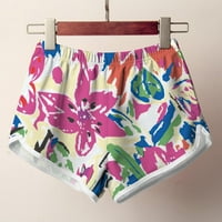 Tawop Női nadrág nyári nadrág női rózsaszín nadrág női könnyű rövidnadrág alkalmi nyomtatás rövid nadrág Elasztikus