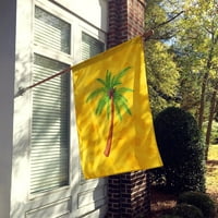 Carolines kincsek BB8167CHF pálmafa sárga Polkadot zászló vászon ház mérete nagy, többszínű