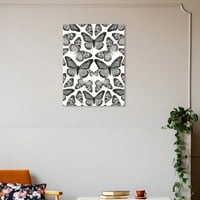 Wynwood Studio vászon Monarch Tükrök állatok rovarok Wall Art vászon nyomtatás Fekete 20x30