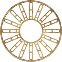 36 OD 1 8 ID 1 P Hale építészeti minőségű PVC áttört mennyezeti medál, antikvidéki bronz
