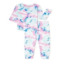 Aludj rajta a kisgyermek lány szuper puha szorosan illeszkedő pizsama szett, 2-darab, méretek 2T-4T