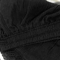 Női Molett Méretű Csipke Nadrág Kötél Nyakkendő Egyszínű Jóga Sport Nadrág Nyári Alkalmi Kényelmes Magas Derekú Lounge