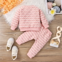 Kisgyermek fiúk Sweatsuits Baby Boys lányok hosszú ujjú csíkos pulóver felsők Patchwork nadrág nadrág Outfit Set kisgyermek