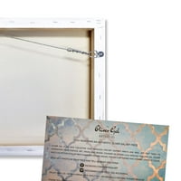 Wynwood Studio Természet és tájfal art vászon nyomatok „Arany reflexió„ Erdészeti tájak - arany, fehér