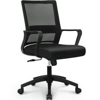 Neo szék MB-ergonomikus Közép hátsó állítható hálós otthoni irodai számítógép asztal szék, fekete