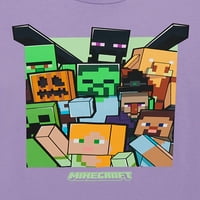 Minecraft Boys Blokkok rövid ujjú grafikus póló, 2-csomag, méretek XS-XXL