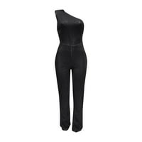 Lányok Jumpsuit új Hot Stílus Divat Backless V nyak flitter Cipzár széles láb Alkalmi nadrág raktáron Rompers a nők