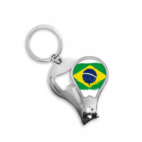 Kézzel festett Brazília zászló Brazília körömvágó vágó nyitó kulcstartó olló