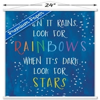 Erin Clark-Rain-Stars fali poszter fa mágneses kerettel, 22.375 34
