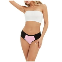 női fehérnemű női Egyszínű Patchwork rövidnadrág Bugyi Fehérnemű Bugyi Bikini alsónadrág Rózsaszín + L