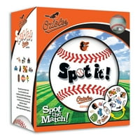 Remekművek hivatalosan engedélyezett MLB Baltimore Orioles Spot it játék gyerekeknek és felnőtteknek
