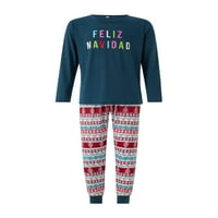 Century Christmas Matching pizsama for Family Letters nyomtatás Hosszú ujjú póló fa nadrág Xmas Holiday pizsama gyerekeknek