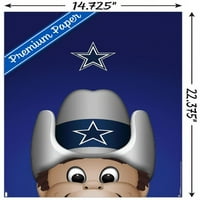 Dallas Cowboys-S. Preston Kabala Rowdy Fal Poszter, 14.725 22.375