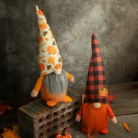 LeKY Gnomes Decor 3D javítja a környezeti Mini Halloween Gnomes Decor kézzel készített díszek ajándékok Otthon