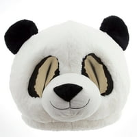 Imádnivaló nagy plüss fejmaszk Halloween kiegészítő, Panda
