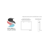 Stupell Surf N Ride Blue Retro nyári busz tájfestés Galéria csomagolva Vászon nyomtatott fali művészet