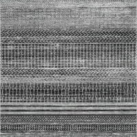nuLOOM Nova Stripes Area szőnyeg, 8', sötétszürke