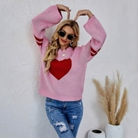 Vedolay női pulóverek Női pulóverek divat őszi tél alkalmi laza puha pulóver felsők, Rózsaszín S