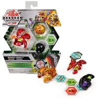 Bakugan Starter 3-Csomag, Olvasztott Pegatri Goreene Ultra, Páncélozott Szövetség Gyűjthető Akciófigurák