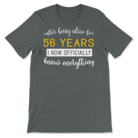 56. születésnapi póló-éves születésnapi ajándék
