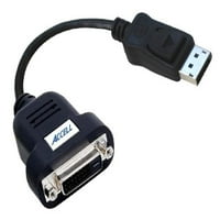 Accell UltraAV DisplayPort-DVI-D aktív Egycsatlakozós Adapter, fekete