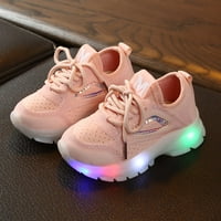 Relanfenk Baba cipő fiúknak lány gyermekek lányok lélegző háló LED világító Sport futás cipők cipő