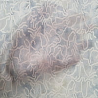 oneOone Pamut Cambric Világoskék Szövet absztrakt vonal rajz virágos varrás szövet az udvaron nyomtatott Diy Ruházat