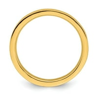 Ezüst Aranyozott Polírozott Gyűrű