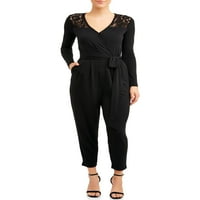 Női hosszú ujjú csipke jumpsuit