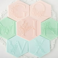 Hloma Fondant bélyegző nem tapad könnyen Demold akril levél pecsét Relief DIY Cookie Dombornyomó sütés kiegészítők