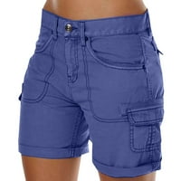 drpgunly Női rövidnadrág Munkanadrág Alkalmi nadrág magas derék vékony laza széles lábú rövidnadrág Bermuda rövidnadrág