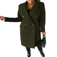 Sanviglor női kabát hosszú ujjú Felsőkabátok kardigán felsőruházat alkalmi árok kabát téli meleg borsó kabátok hadsereg