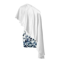 Ovticza Sundresses nőknek plusz kivágott aszimmetrikus Hüvely Ujjatlan fehér Bodycon ruha fodros egy váll virágos ruha