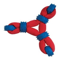 Chomper Kék Piros tufa Nylon háromszög gumi Gyűrűk Nylon gumi Kutya Játék Nagy