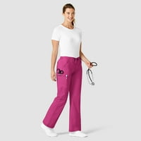 Wink WonderFLE Grace-Női Flare láb rakomány bozót nadrág, forró Rózsaszín, XL Petite