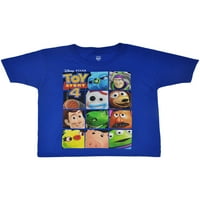 Disney Toy Story Woody Buzz Forky Re Hamm póló kék