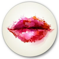 Designart 'Red Girl ajkak, amelyeket absztrakt blotok alkotnak.