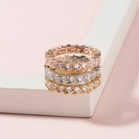 Akár 65% kedvezmény Amlbb Gyűrűk nőknek gyönyörű szett gyémánt gyűrű Divat sokoldalú női kiegészítők Női Gyűrű legjobb