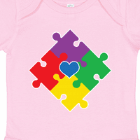 Inktastic autizmus Tudatosság Hónap Puzzle ajándék kisfiú vagy kislány Body