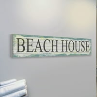 Beach House szöveges művészet fa, Made in the USA, összességében: 14 H 70 W 1.5 D