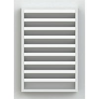 Ekena Millwork 24 W 34 H téglalap Gable Vent funkcionális, PVC Gable szellőzőnyílás 1 4 lapos díszítéssel